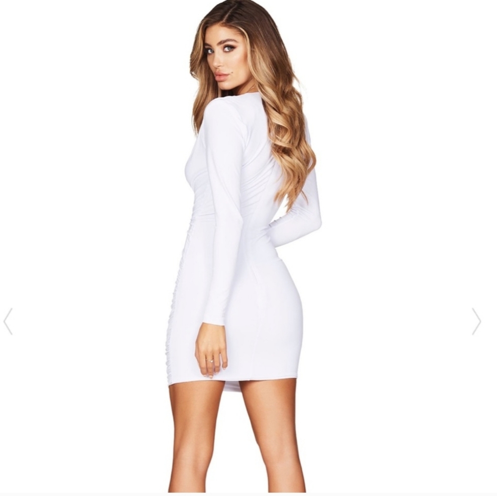 NOOKIE White Temptatiom Long Sleeve Dress - Picture 2 of 10